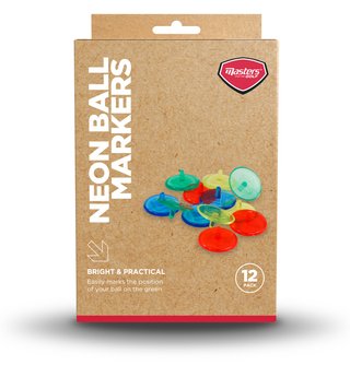Masters Golf Neon Ball Markers (12 pack) bollmarkörer