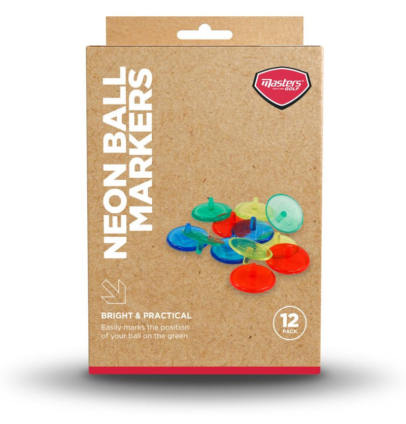 Masters Golf Neon Ball Markers (12 pack) bollmarkörer