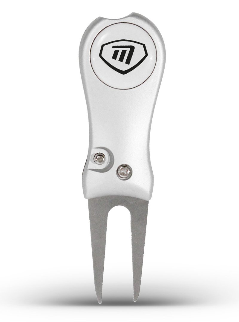 Masters Golf Switchblade Style Pitchfork divotverktyg, silver