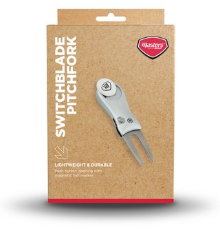 Masters Golf Switchblade Style Pitchfork divotverktyg, silver