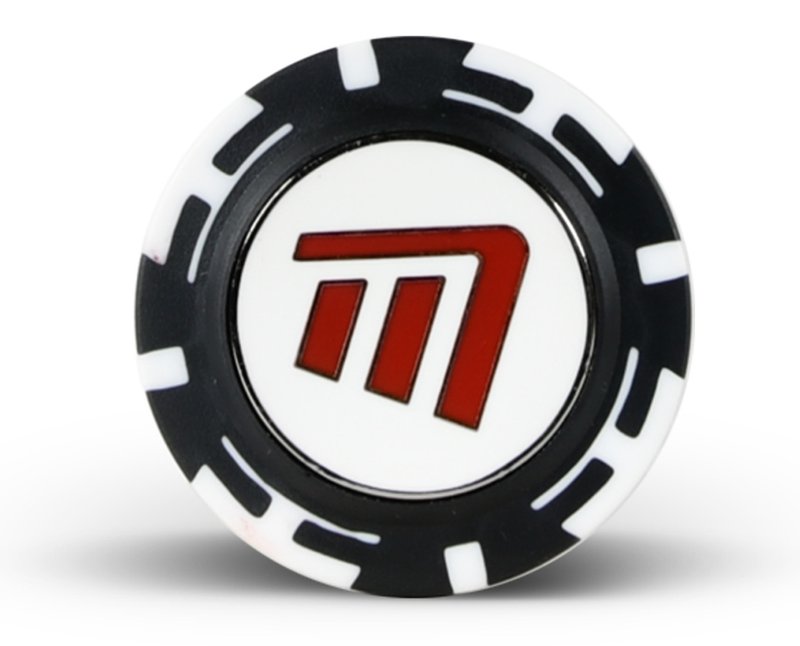 Masters Golf Poker Chips with Mag Ball Marker bollmarkör, svart/vit
