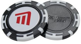 Masters Golf Poker Chips with Mag Ball Marker bollmarkör, svart/vit