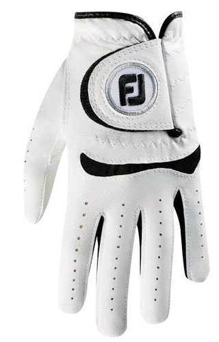Footjoy FJ Junior 18 golfhandske, vit/svart