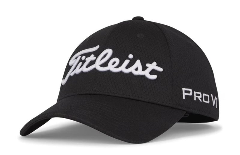 Titleist Tour Elite herr keps, svart/vit
