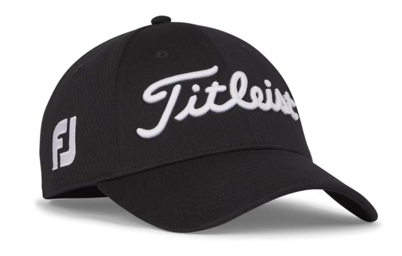Titleist Tour Elite herr keps, svart/vit