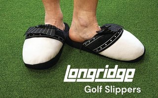 Longridge Golf Slippers golftofflor, svart/vit