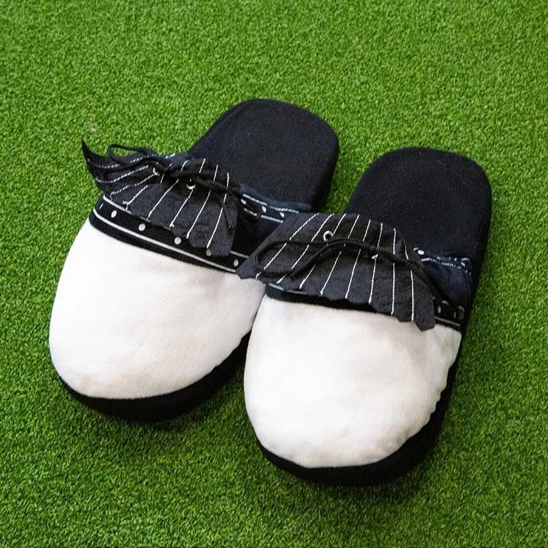 Longridge Golf Slippers golftofflor, svart/vit