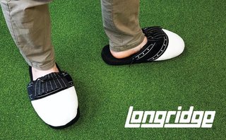 Longridge Golf Slippers golftofflor, svart/vit