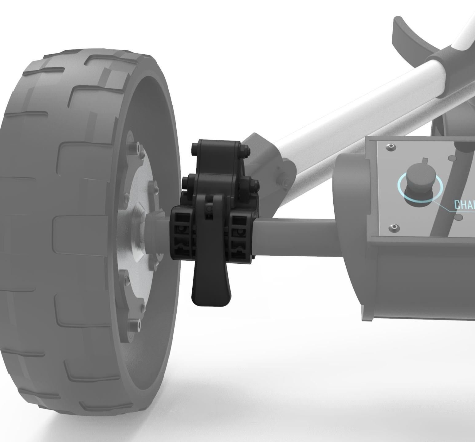 Alphard Club Booster eWheel Bracket Set - Clicgear 3.5 tillbehör till vagnar, svart