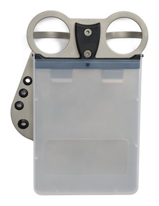 Davies Caddy Compact scorecard holder, brush silver matt
