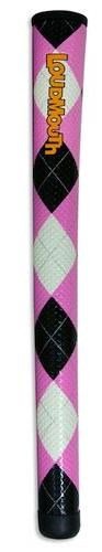 Loudmouth Swing Pink & Black Argyle grip, STANDARD