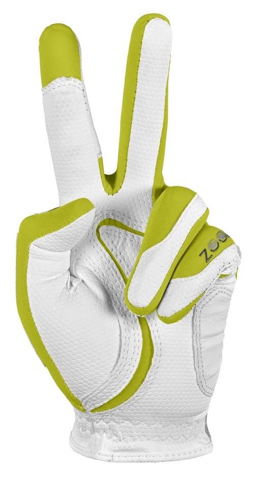 Zoom Zoom Weather damgolfhandske, vit/lime