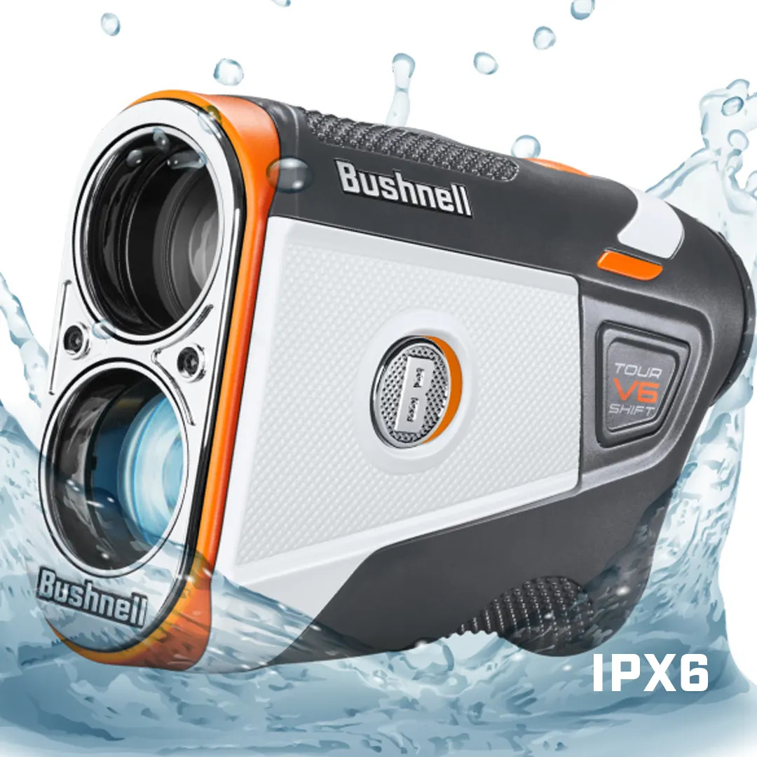 Bushnell Tour V6 Shift - IPX6 Väderbeständig konstruktion