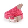 PING Ladies Stretch Webbing Belt in Flamingo – front view