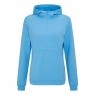 Ping Rhona Textured Hooded Midlayer i Infinity Blue — vy framifrån