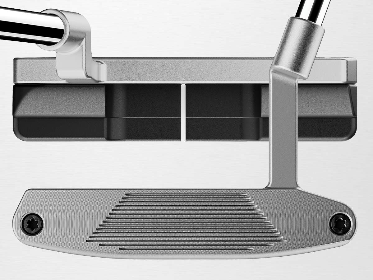 TaylorMade SYSTM2 Juno L-Neck putter huvuddetaljer och finish
