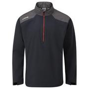 Ping AquaDrive Half-Zip Vattentät Golfjacka Svart/Asfalt – detaljvy