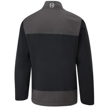 Ping AquaDrive Half-Zip Vattentät Golfjacka Svart/Asfalt – sidodetalj