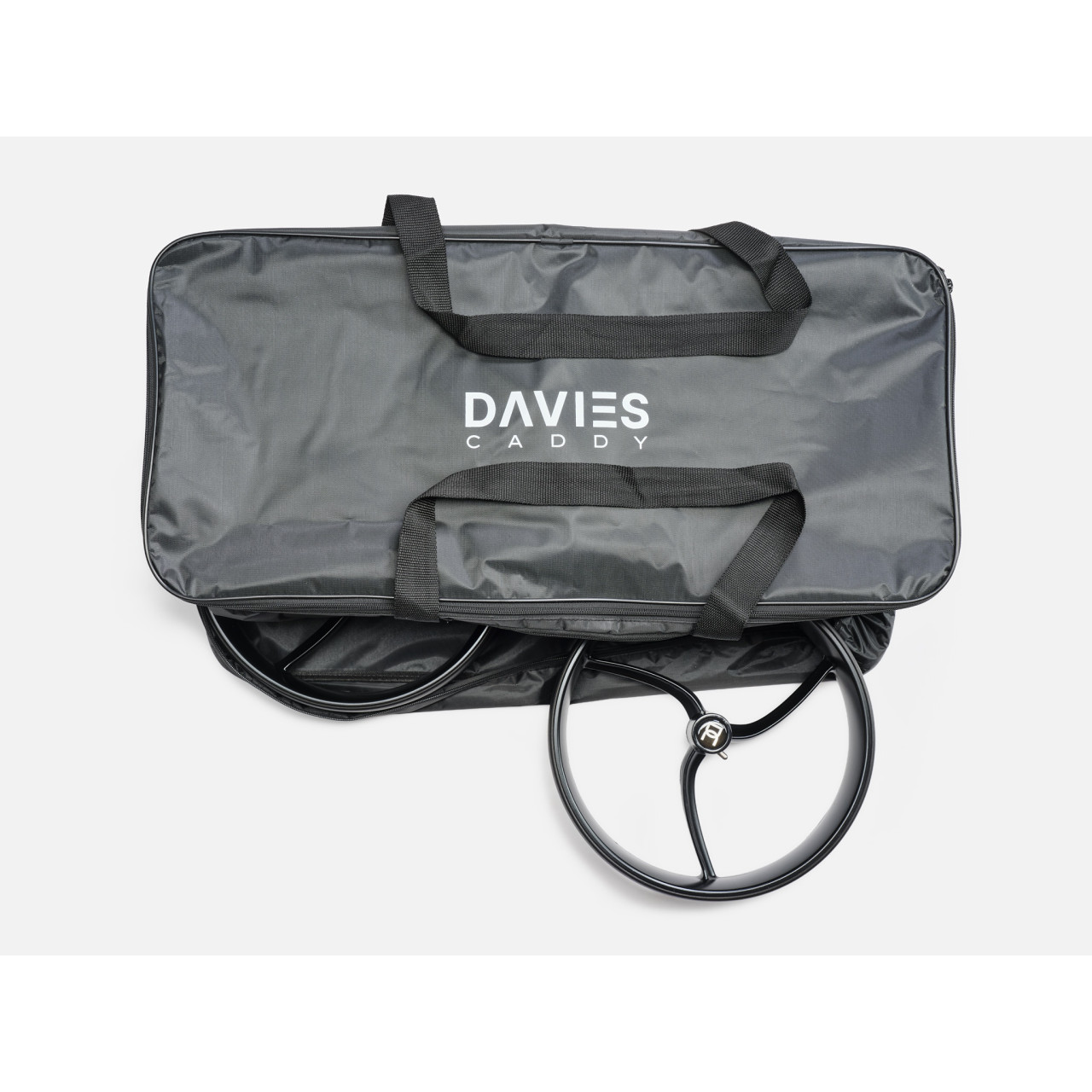 Davies Caddy DCBAG transportväska öppen vy som visar invändig vaddering