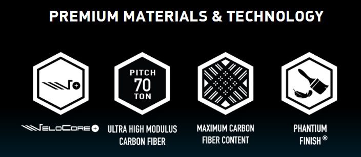 Fujikura Ventus premium kolfibermaterial design