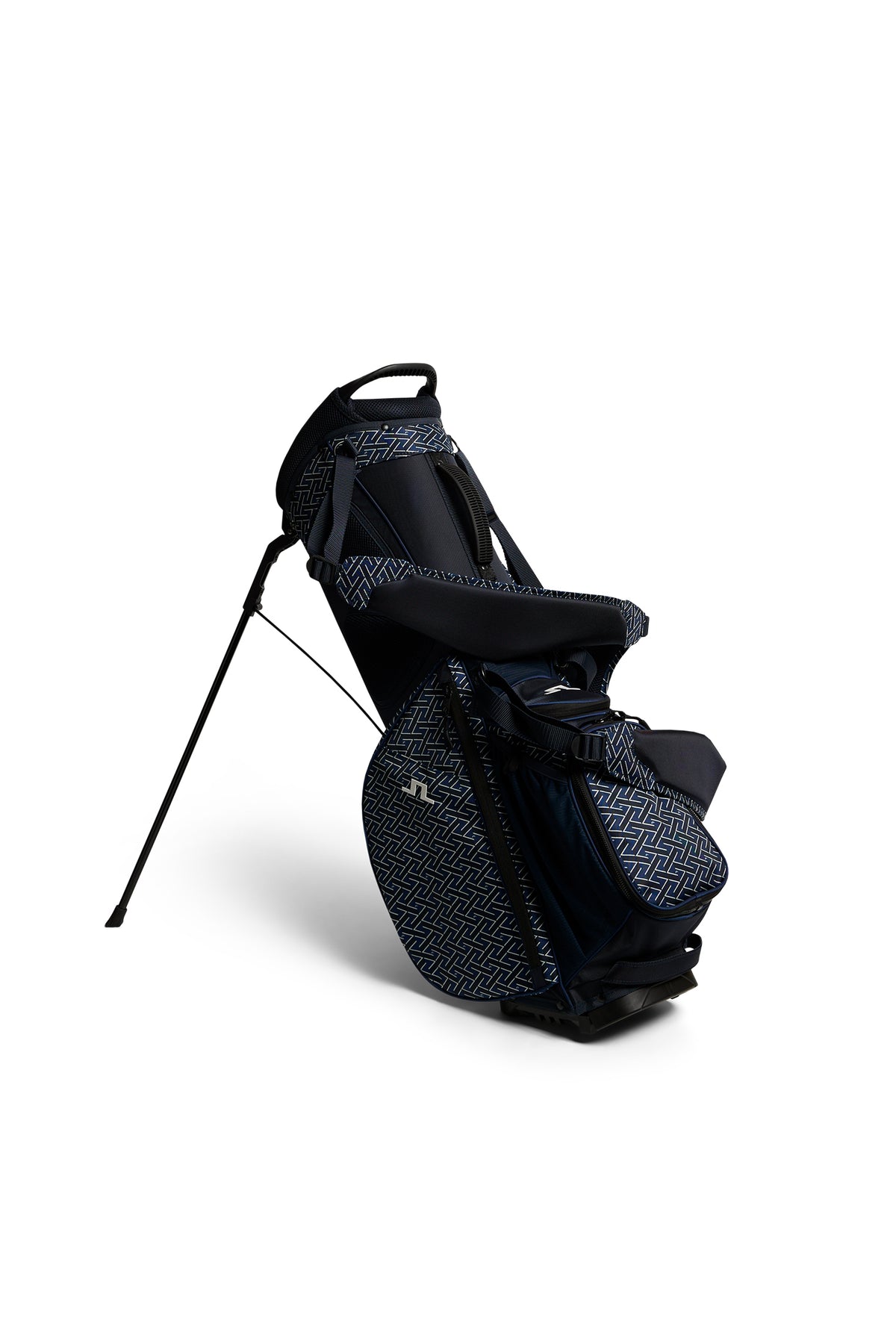 J.Lindeberg JL Flare Printed Golf Bag - detalj på fickor och fack