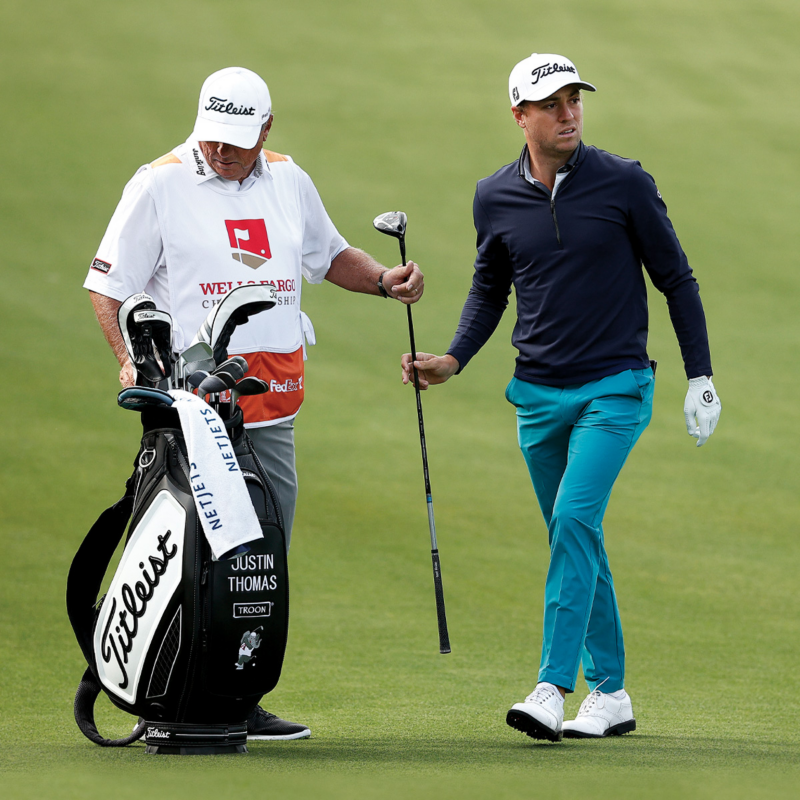 Justin Thomas med Titleist Tour Bag