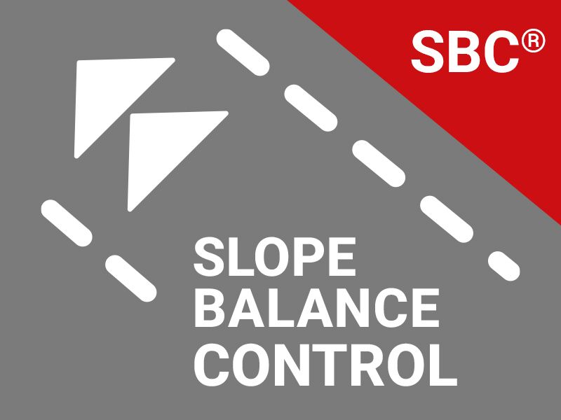 Slope Balance Control SBC technology on JuCad drive SL Titan Travel 3.0