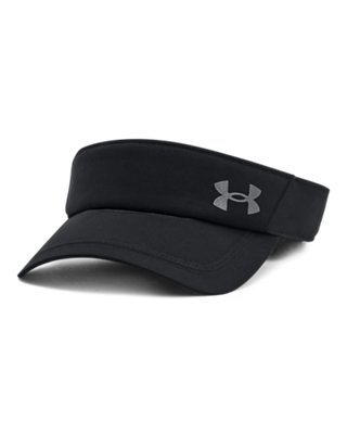 Under Armour Iso-Chill Launch skärmkeps – sidoprofil som visar det lätta vävda tyget och de perforerade panelerna