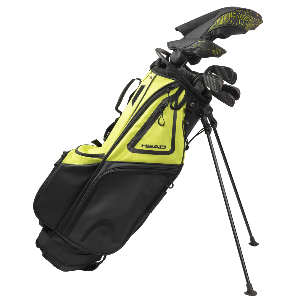 HEAD Golf Complete Set — detalj på metalwoods med grafitskaft och järn med stålskaft