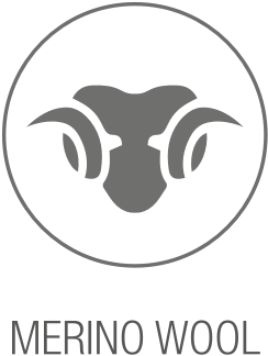 Merino Wool material badge