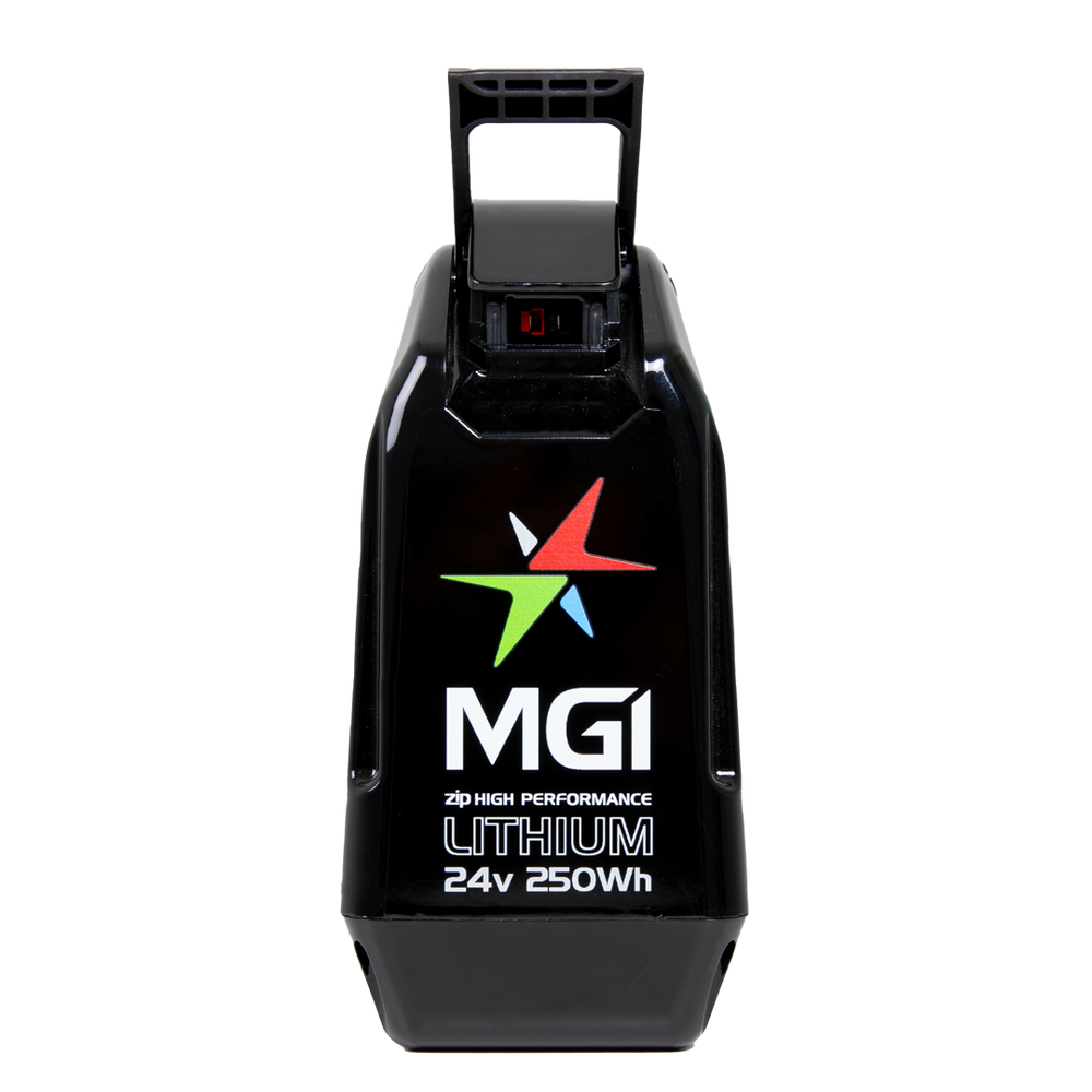 MGI 2024 Zip 24V 250Wh Lithium Battery — front view