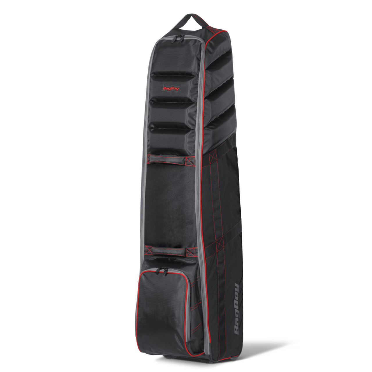 Bag Boy T-800 Travel Cover Black/Red/Slate &mdash; padded top detail