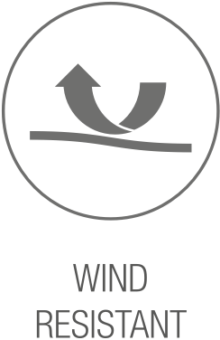 Wind resistant protection