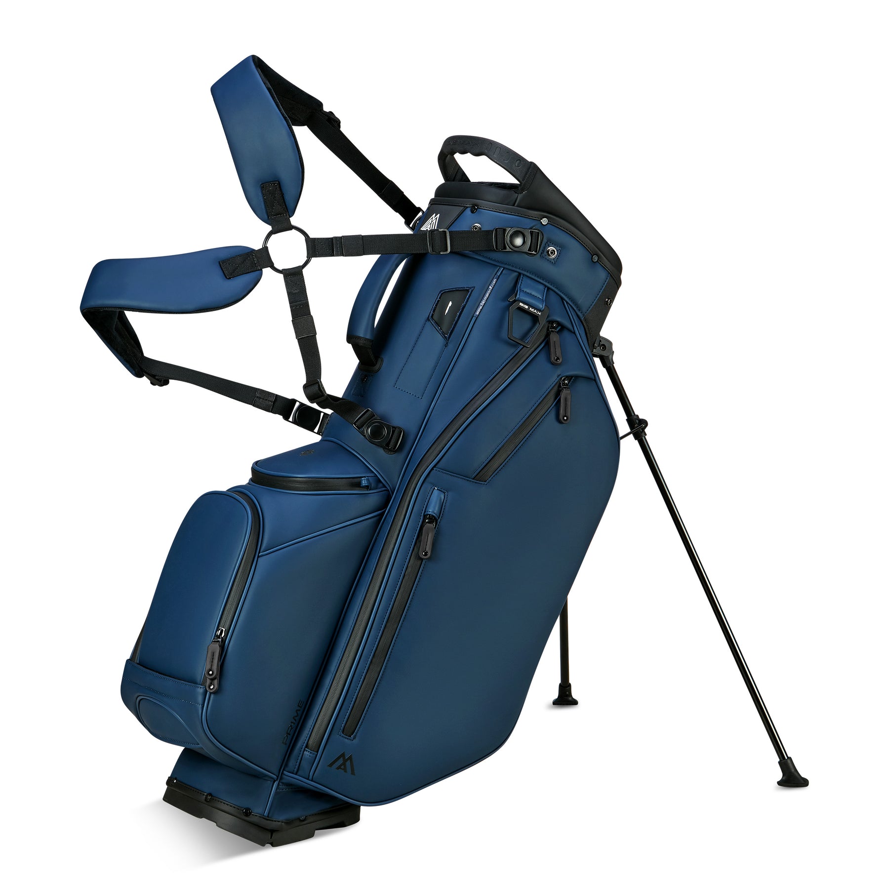 Big Max Dri Lite Hybrid Prime bärbag i skogsgrön – SoftGuard PU materialdetalj