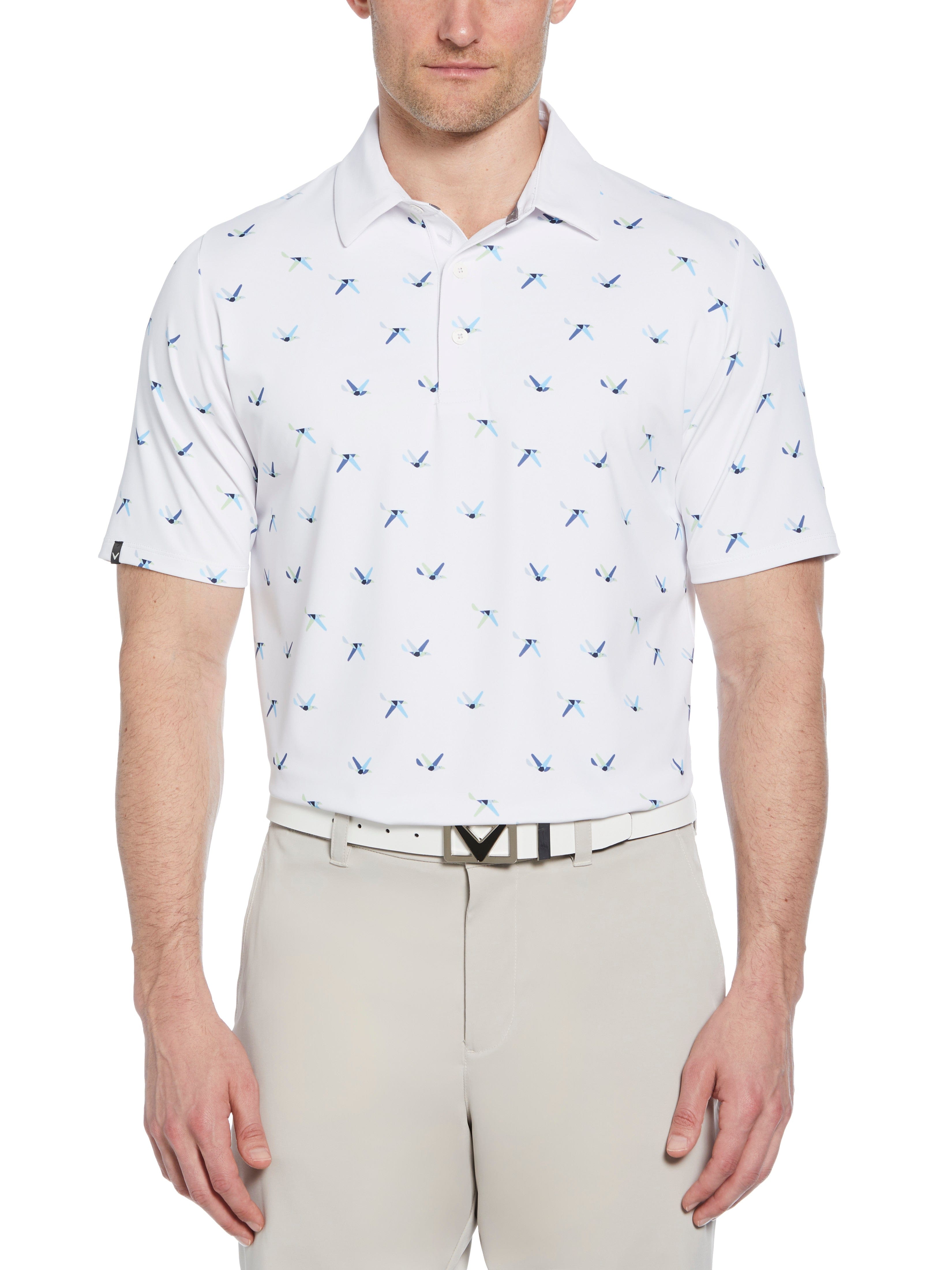 Callaway All Over Birdie Polo – all-over tryck detalj