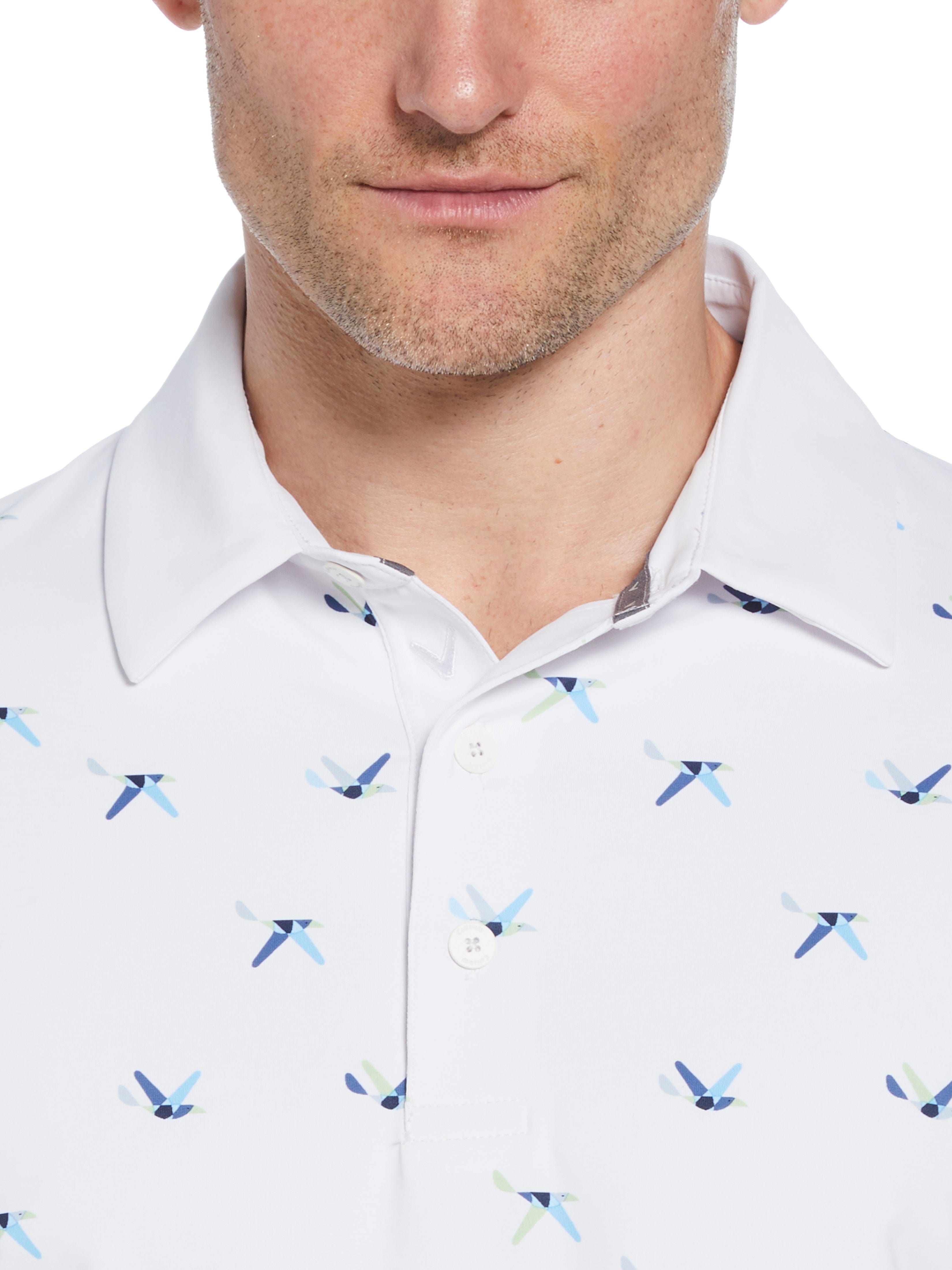 Callaway All Over Birdie Polo – tyg- och komfortdetalj