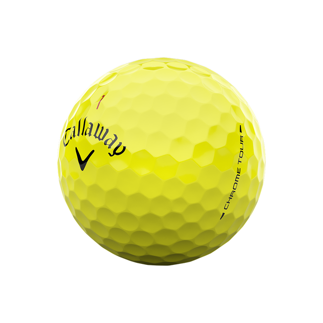 Callaway Chrome Tour Triple Track Yellow golf ball