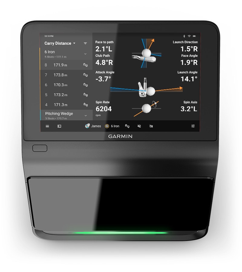 Garmin Approach R50 club metrics