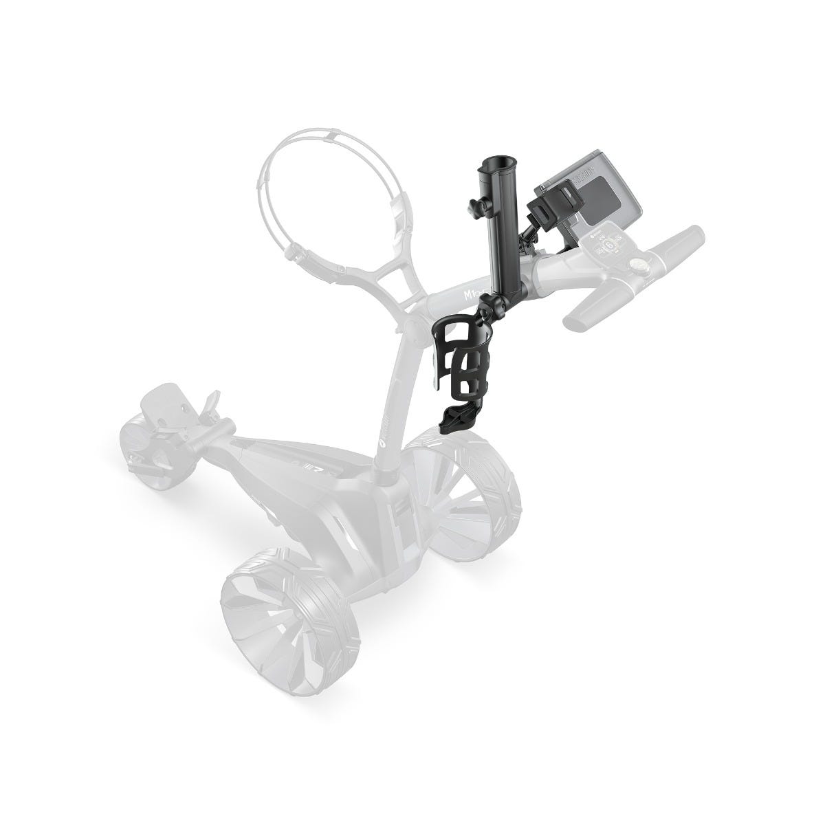 Motocaddy Essential Accessory Pack monterad på elvagn