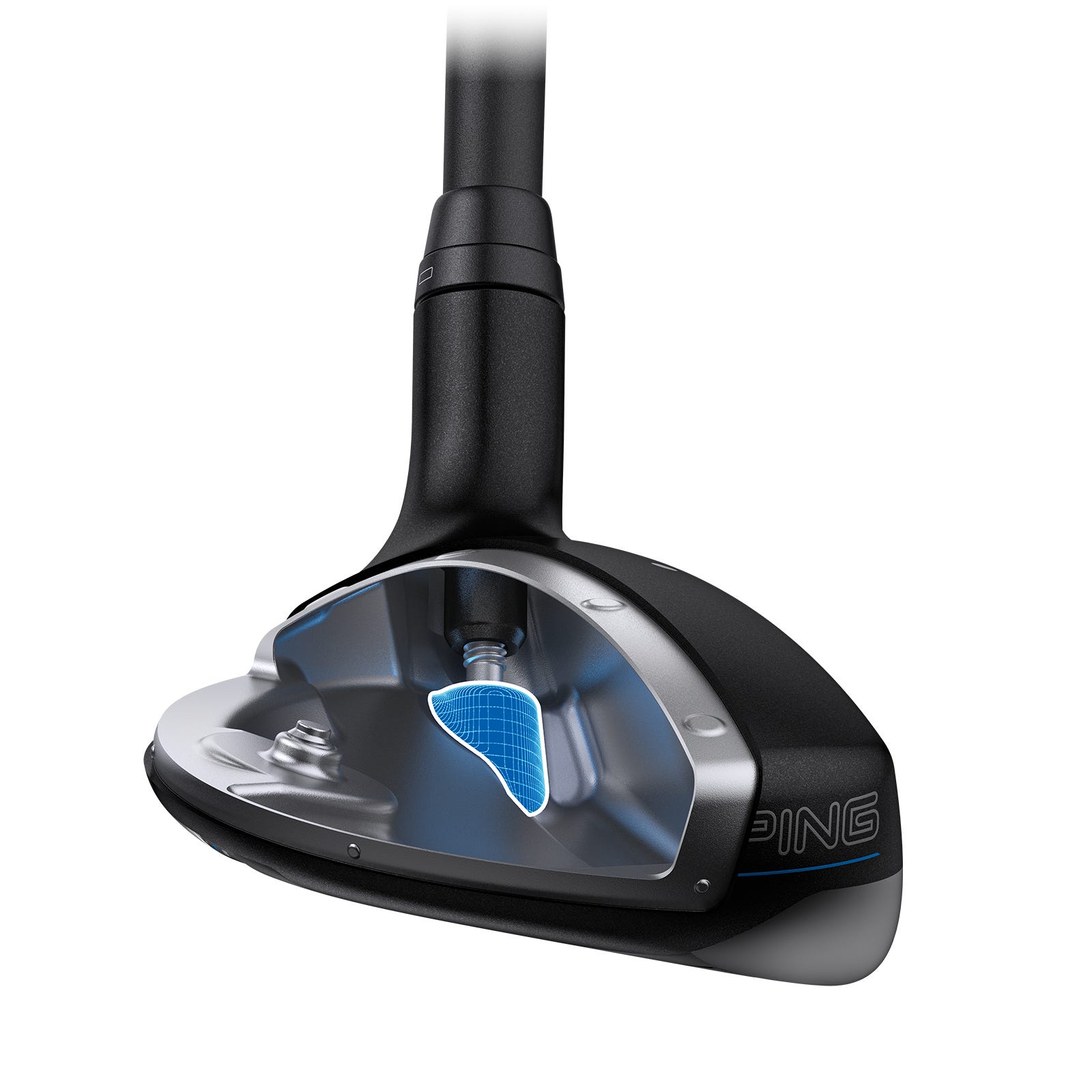 PING G440 HL hybrid cutaway illustration showing Free-Hosel Technology