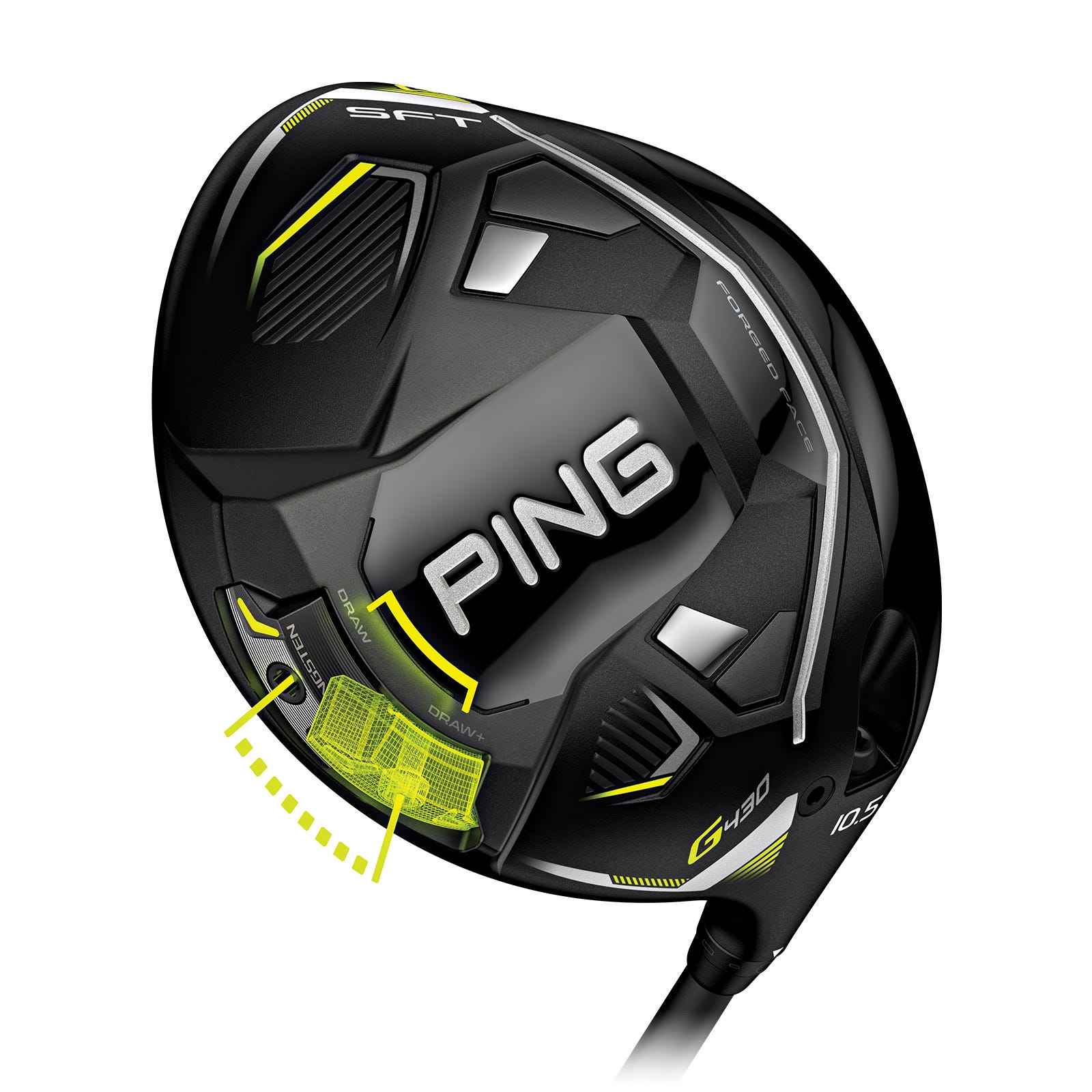PING G440 SFT driver weighting illustration showing CG positioning