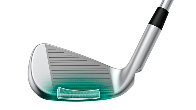 PING i540 iron sole showing tungsten weighting