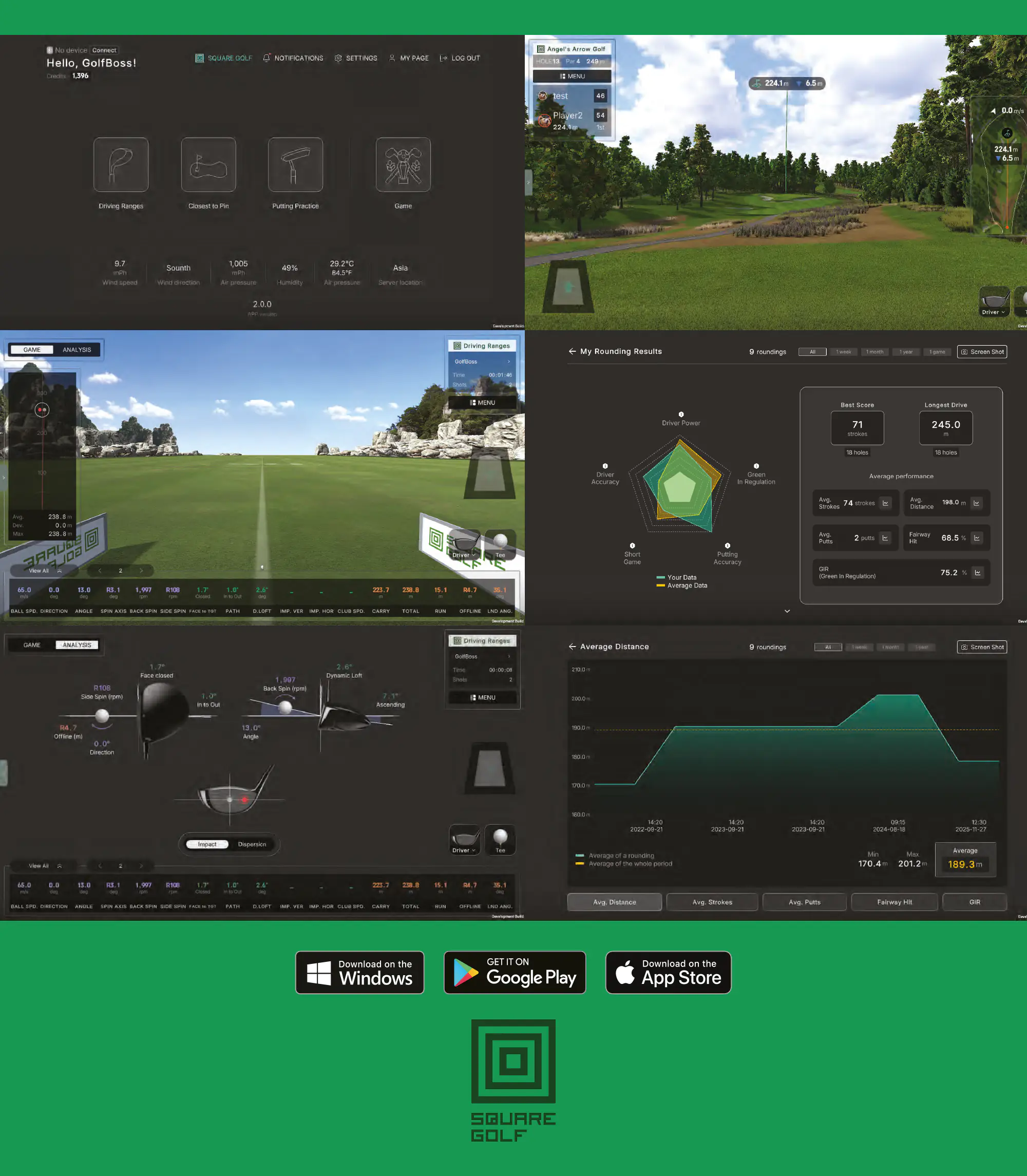 Square Golf App