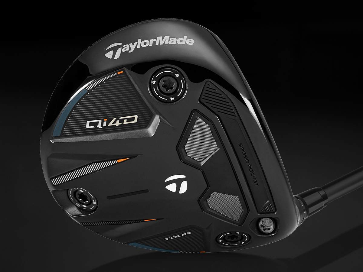 TaylorMade Qi4D Tour multikomponentkonstruktion i titan