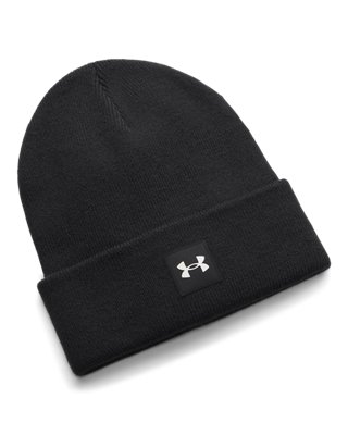 Under Armour Halftime Cuff Beanie framifrån, svart