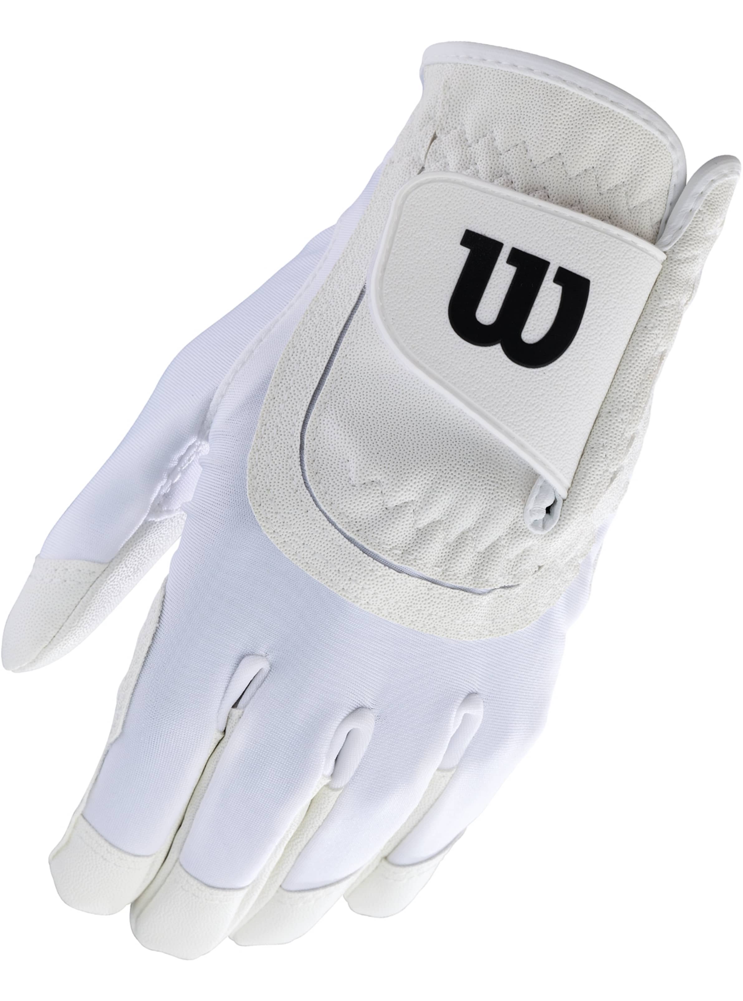 Wilson Junior Golf Glove white front view