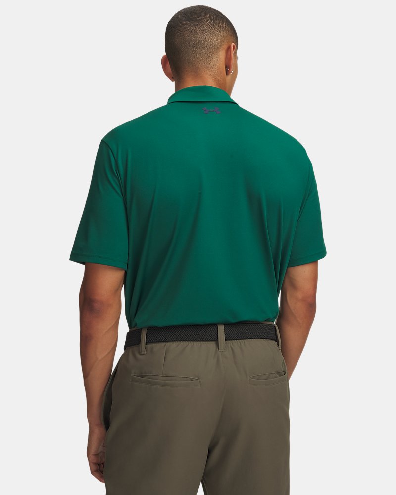 Under Armour Matchplay Polo – Back View, Campus Ivy / Academy