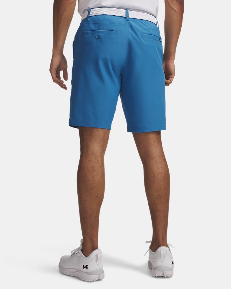 UA Drive Tapered shorts bakifrån, aegean blue