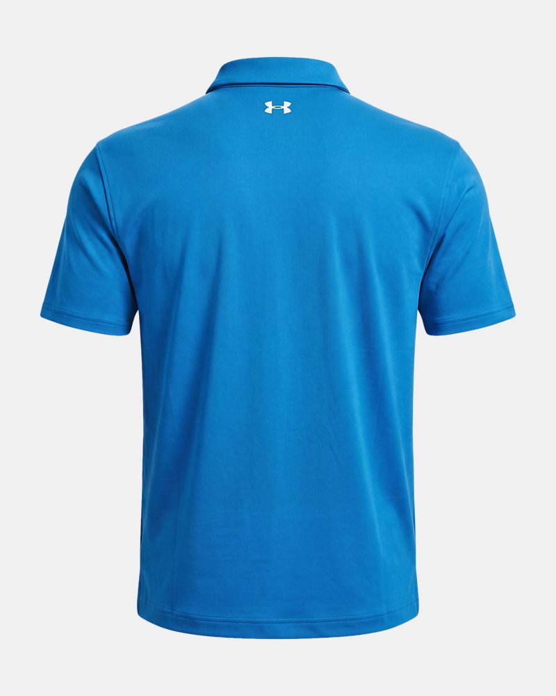 Under Armour Tee To Green Pique polo – bakifrån, aegean blue