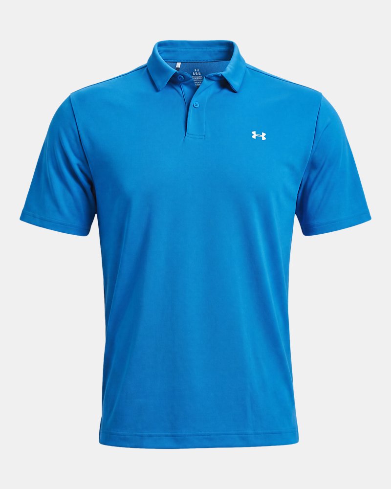 Under Armour Tee To Green Pique polo – framifrån, aegean blue
